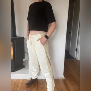 NWOT Everlane The Track Jogger in Canvas/Cashew
